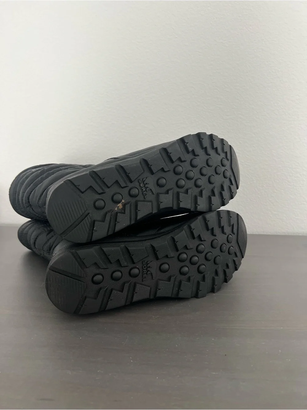 Sorel Black Quilted Waterproof Mid-Calf Women's Winter Boots